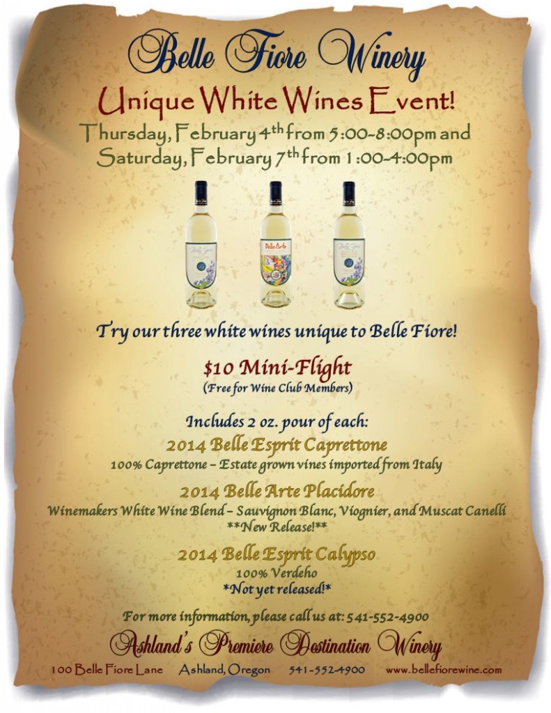 Unique White Wines Event