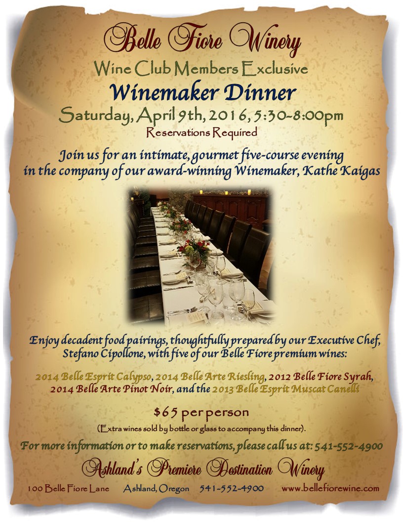 Winemaker Dinner 4-9-16
