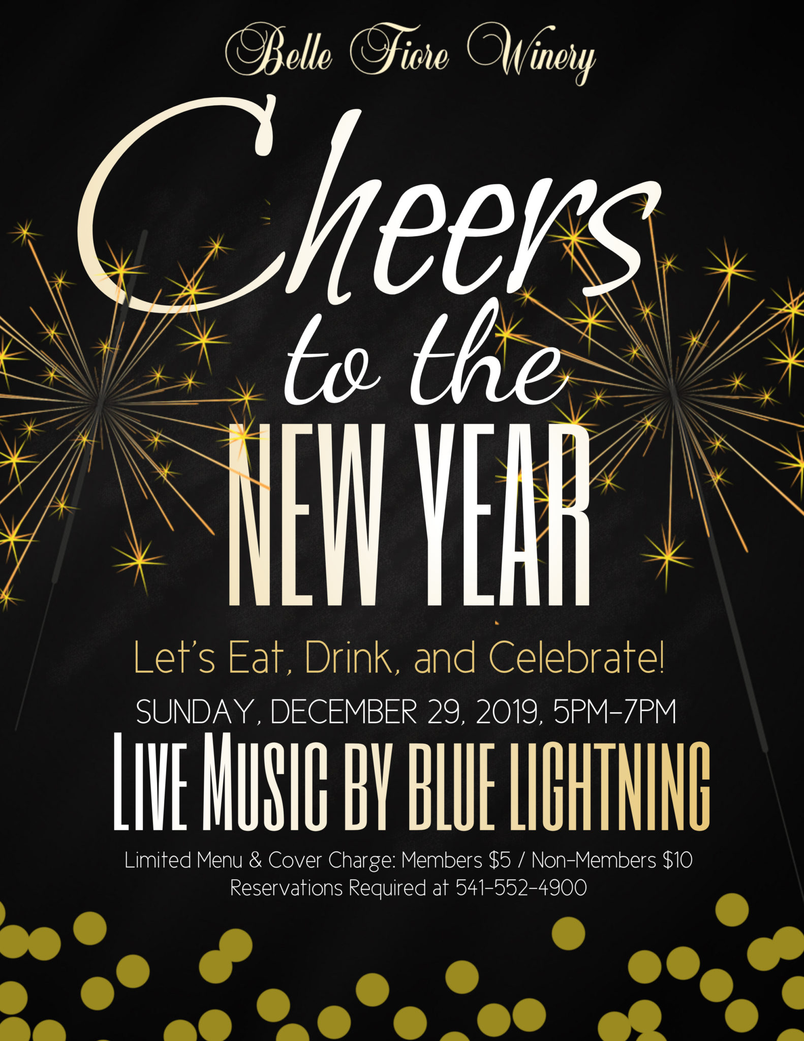 New Year&#039;s Party - Belle Fiore Winery &amp; Vineyard