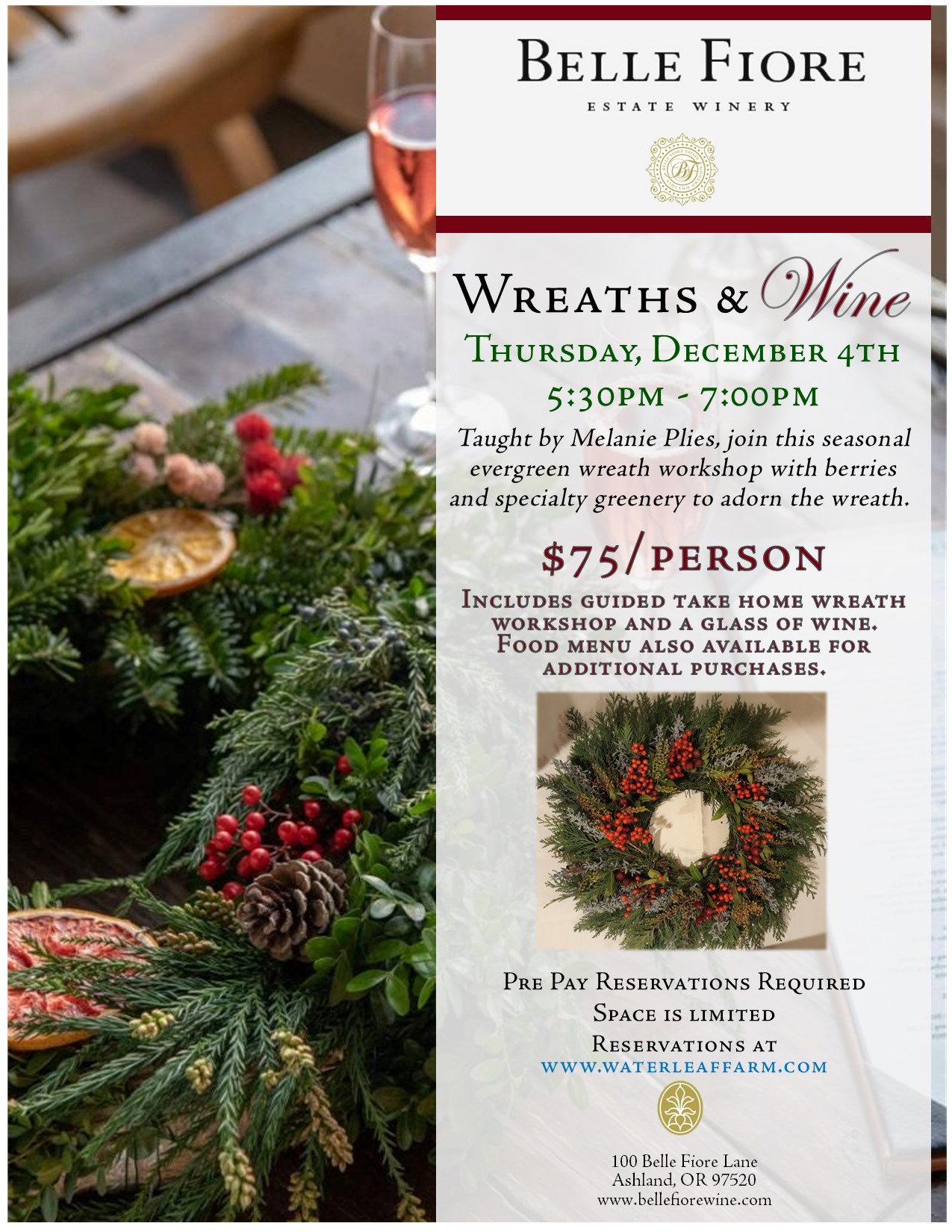 Wreath Making Class 2025